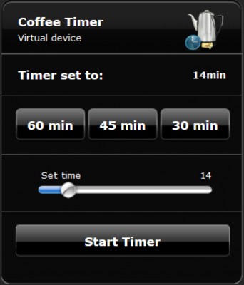 Virtuell Device &quot;Coffee Timer&quot;